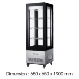 ROTAR UPRIGHT DISPLAY FREEZER 4 SIDES GLASS