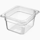 Cambro Camwear 1/6 Size Clear Polycarbonate Food Pan