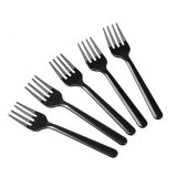 Black Plastic Fork 50 Pieces