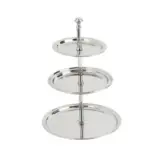 3-TIER STAINLESS STEEL DISPLAY STAND