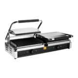 PANINI SANDWITCH PRESS DOUBLE CAST IRON RIBBED GRILL 4.4 KW – MATFER
