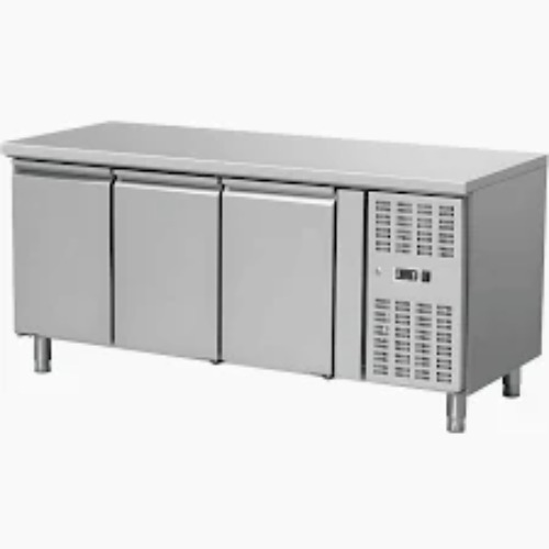 STAINLESS STEEL 3-DOOR COUNTER CHILLER